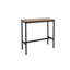 Ensemble de table de bar rectangulaire et tabouret en métal (3 pièces) - l 39 po x H 35 po x P 16 po-327596276