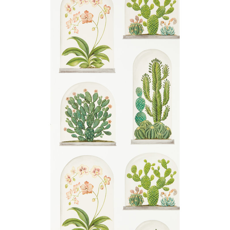 Terrariums 10.05m x 52cm Matte Wallpaper Roll, White