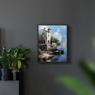 LANDSCAPES Series CCCVII  -Premium Framed Print -Ready to Hang - No Nails Required