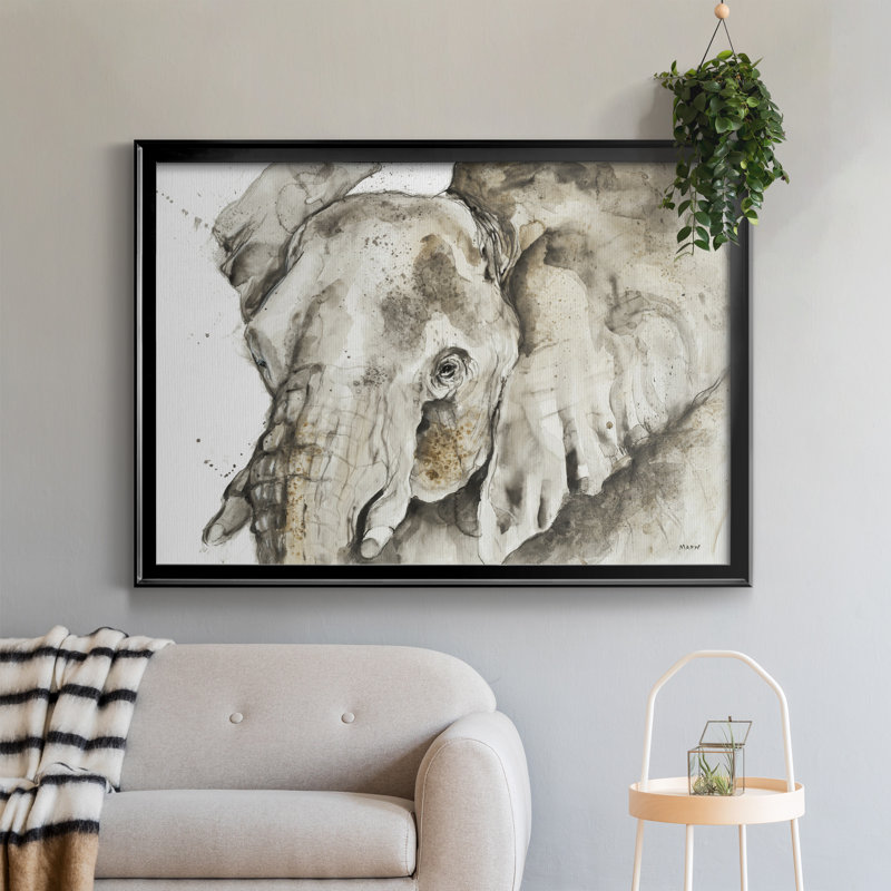 Savannah III - Reproduction d'art sur papier encadrée, H 30,5 po x l 42,5 po x P 1,25 po, Toile encadrée noire, Pas de tapis