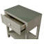 Table d'appoint, table de chevet avec plateau et tiroir en verre, table de chevet