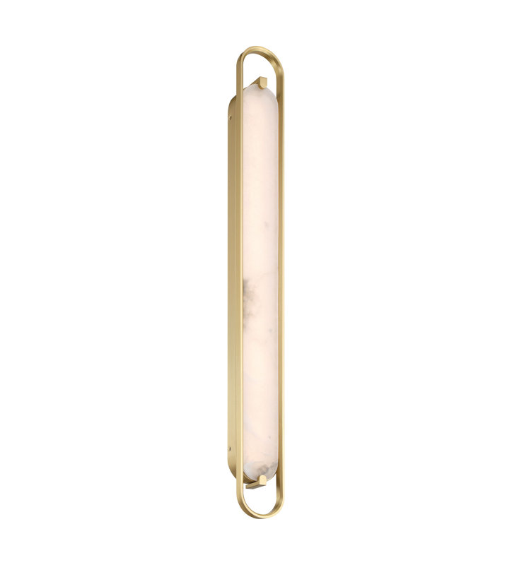 Noga, Vanity , 46", Alabaster, Gold