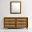 Commode 6 tiroirs avec miroir Vichy