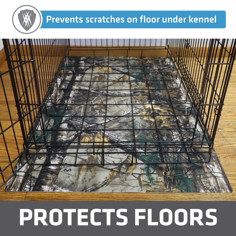Realtree Camouflage Waterproof Dog Crate Mat Liner, 27" x 42"