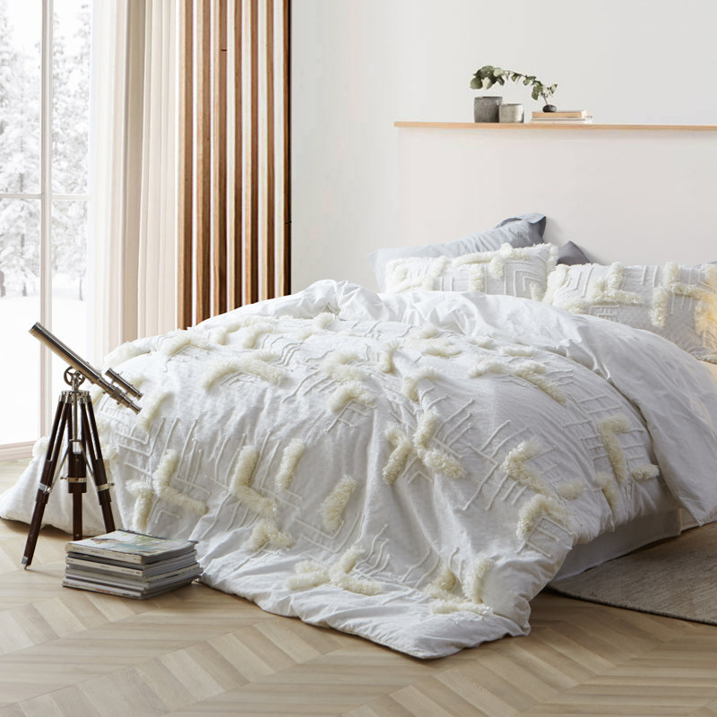 Édredon blanc 100% coton, Édredon simple TG