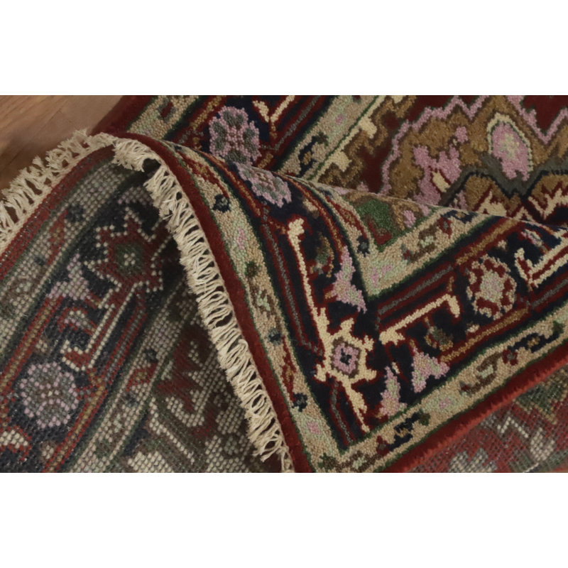 Tapis traditionnel indien à motif géométrique 3 x 5