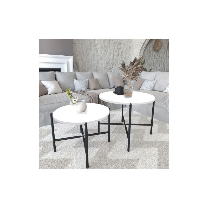 Princetta Solid Wood Coffee Table, White