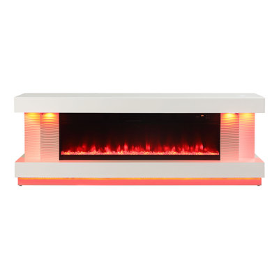 Clumm 71-Inch Tv Stand With Electric Fire Place by Wade Logan