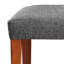 Banc en tissu gris Charla-1706292798