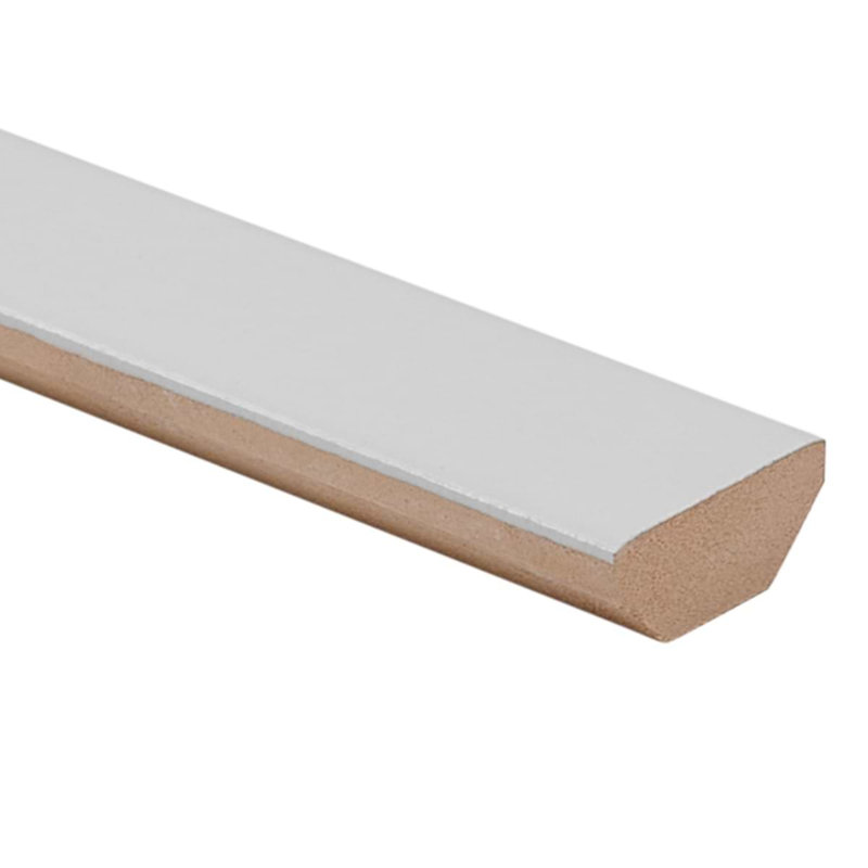 Arlo 1X11 3D Matte Ceramic Bullnose, White