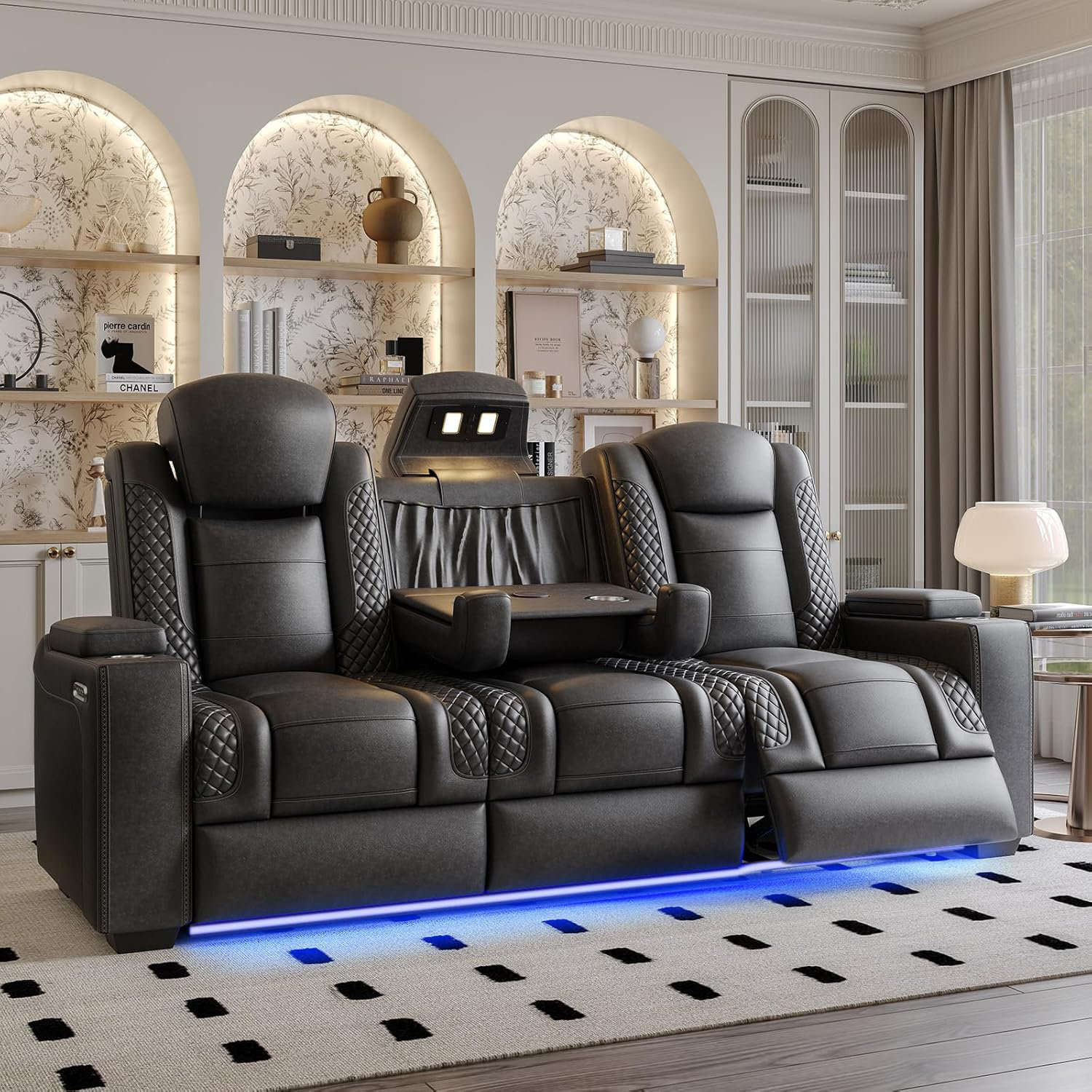 Wrought Studio™ Home Theater Seating, 3 Seats | Wayfair