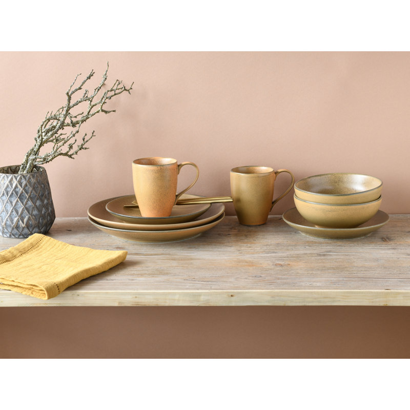 Sierra Nevada Piece Stoneware Dinnerware Set - Service for 2