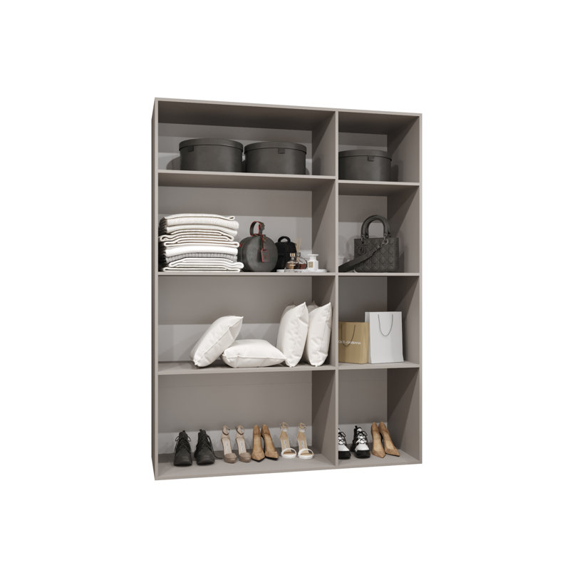 Manufactured Wood Wardrobe, cashmere + handles: cashmere