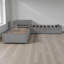 Lits plateforme simple en L en forme de L avec lit gigogne-114566691