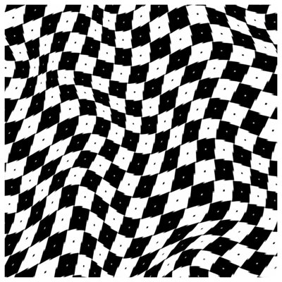 Wavy Checkered Pattern Comforter