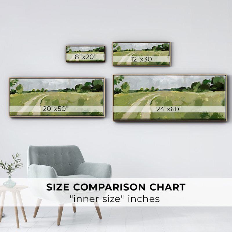 Meadow Trail I - Framed Canvas