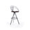 Nathan Upholstered Adjustable Stool with Metal Frame
