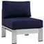 Ensemble de canapé modulaire d'extérieur en aluminium 6 pièces Shore-23592896