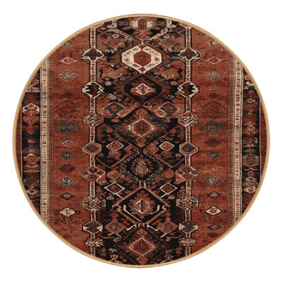 Tapis brun lavable à la machine