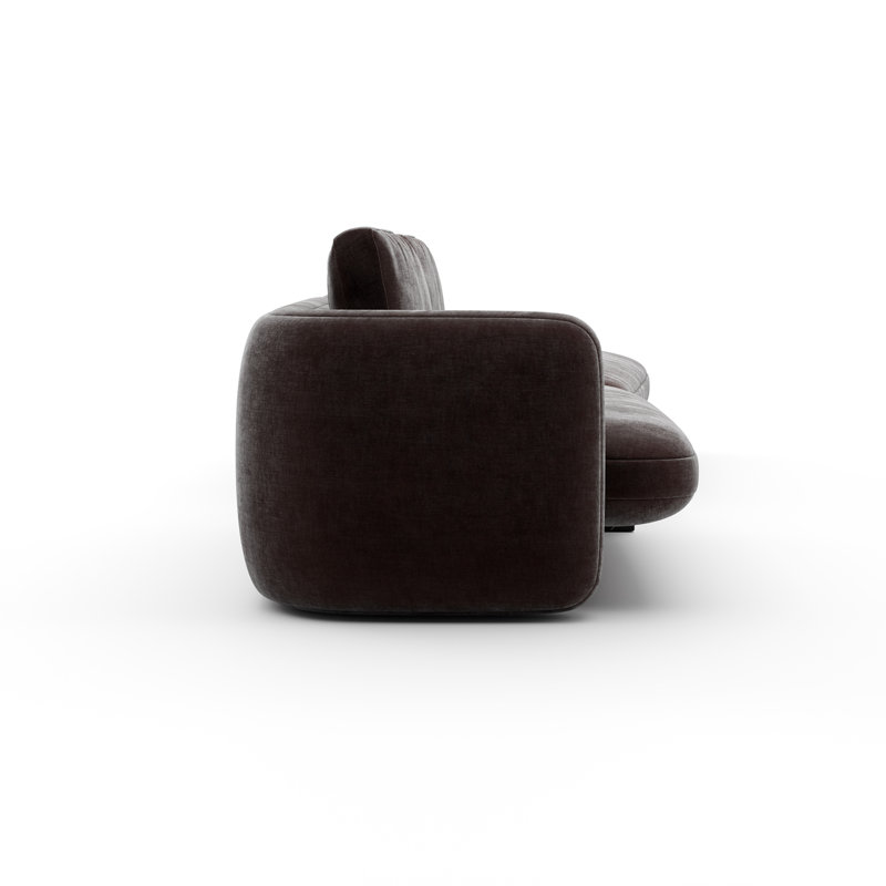 *Overlap Right Bumper Sectional Ecru, Brown