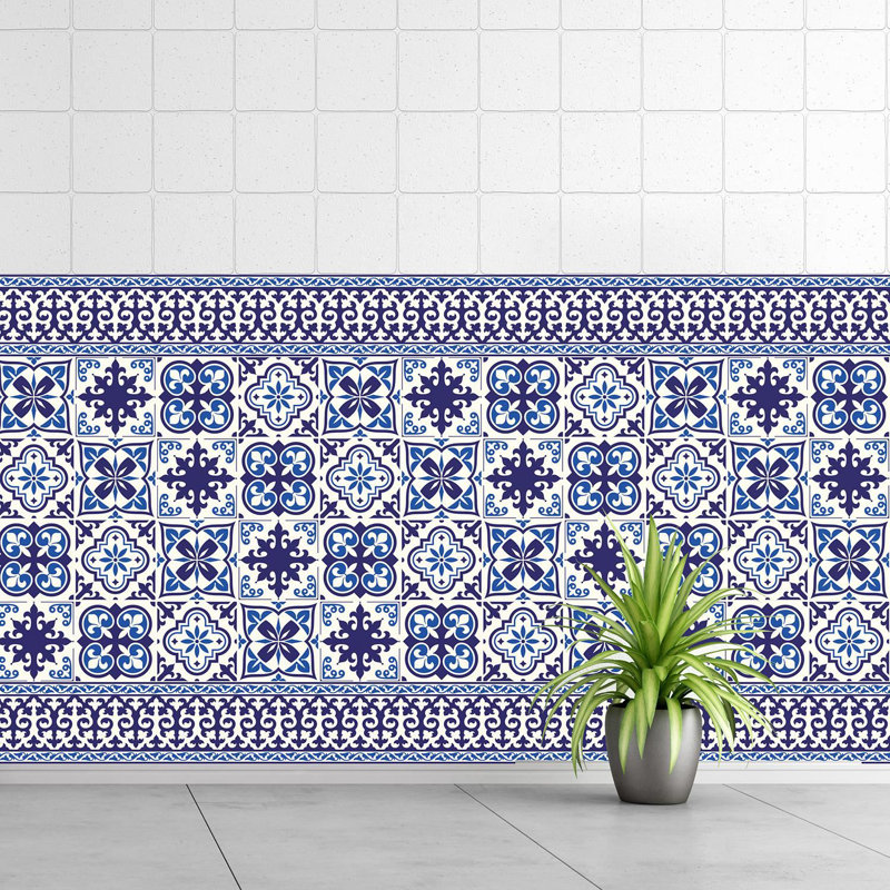 25.4cm W x 25.4cm L Vinyl Peel and Stick Mosaic Tile