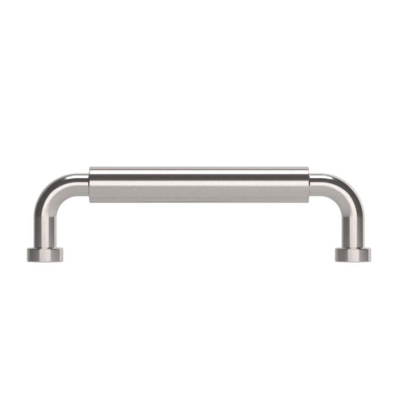 Polished Nickel Modern Cabinet Pull with Mounting Hardware