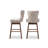 Upholstered Counter Stool with Solid Wood Frame-326954235