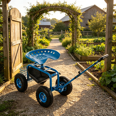 22'' H x 32.3'' W Utility Cart with Wheels