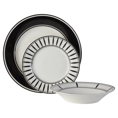 Bryany Piece Porcelain China Dinnerware Set - Service for 4