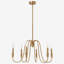 Luminaire suspendu 6 lumières de style bougie 6 lumières de style chandelier 24 po