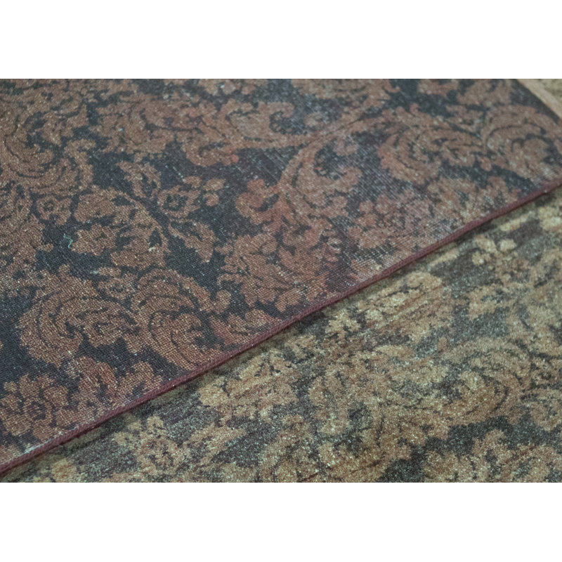 Hand Woven Wool Damask Area Rug
