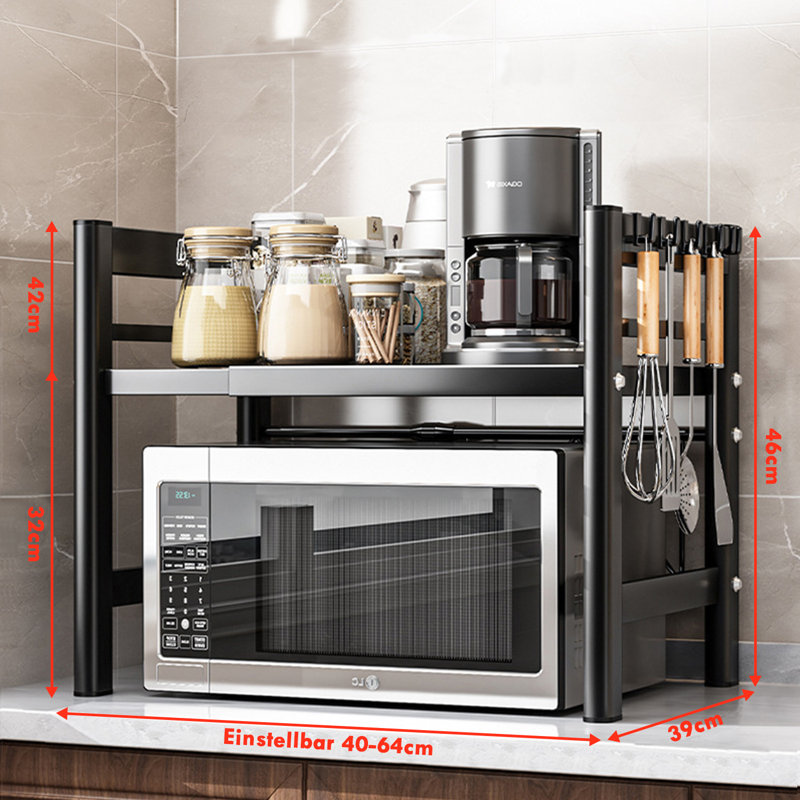 Olma 40cm Metal Standard Baker's Rack with Microwave Compatibility