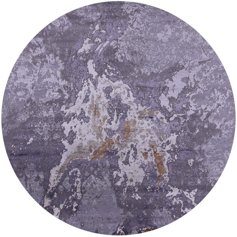 Abstract Indoor Rug, Round 3'