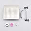 Pommeau de douche effet pluie de 10 pouces - Acier inoxydable, douche confortable, fixation murale en acier.