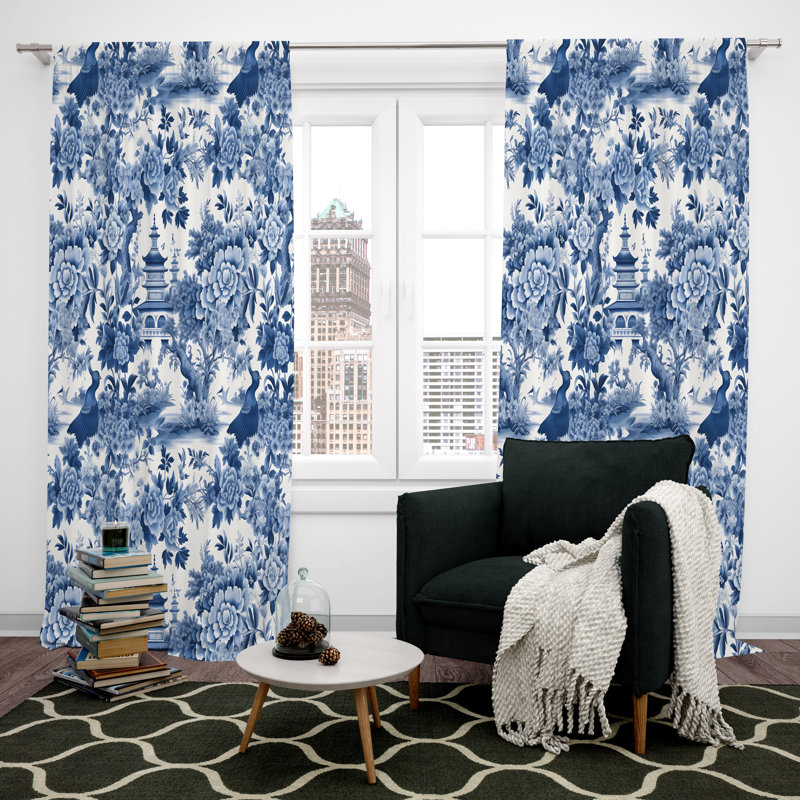 Paire de rideaux obscurcissant en polyester Keren, L 40 po x L 52 po