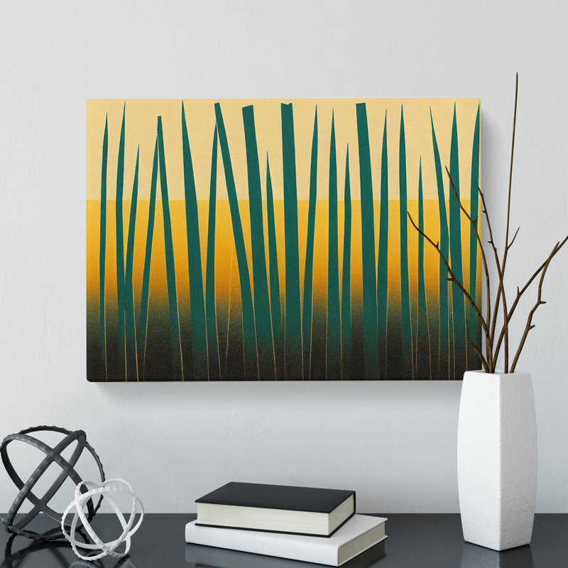 Phenomenal Abstract Bamboo Forest - Wrapped Canvas, 35cm H x 50cm W x 3cm D