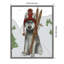 «Husky Skiing» par Fab Funky, impression sur toile encadrée