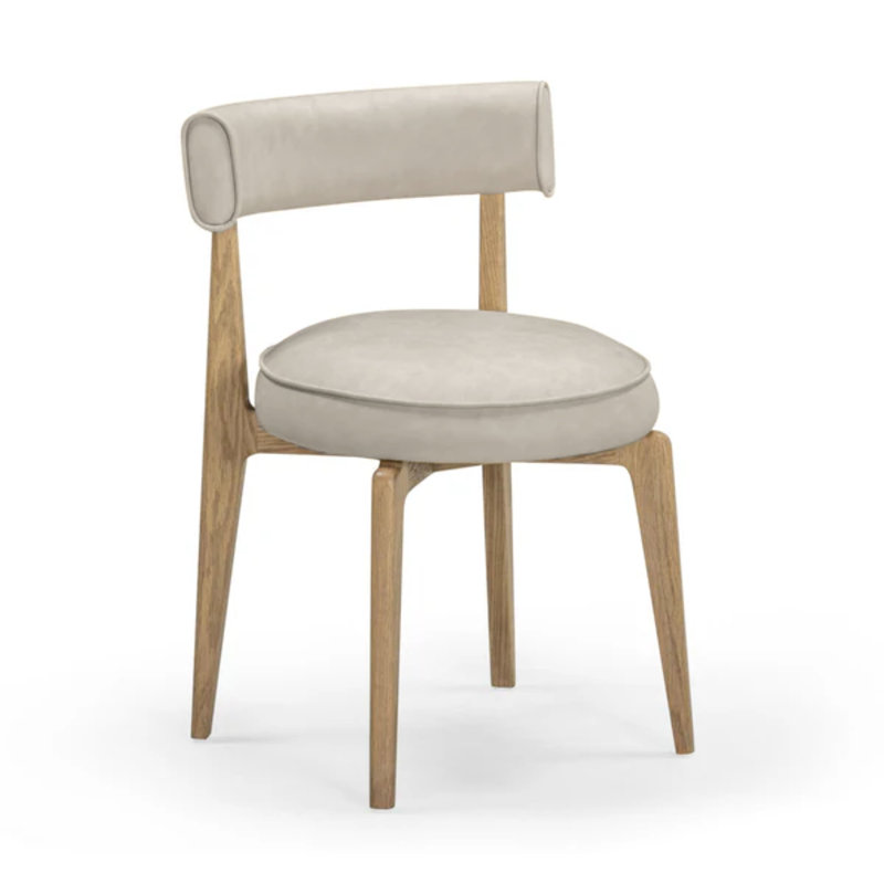 Chaise en cuir Saddle Performance Vegan, Beige