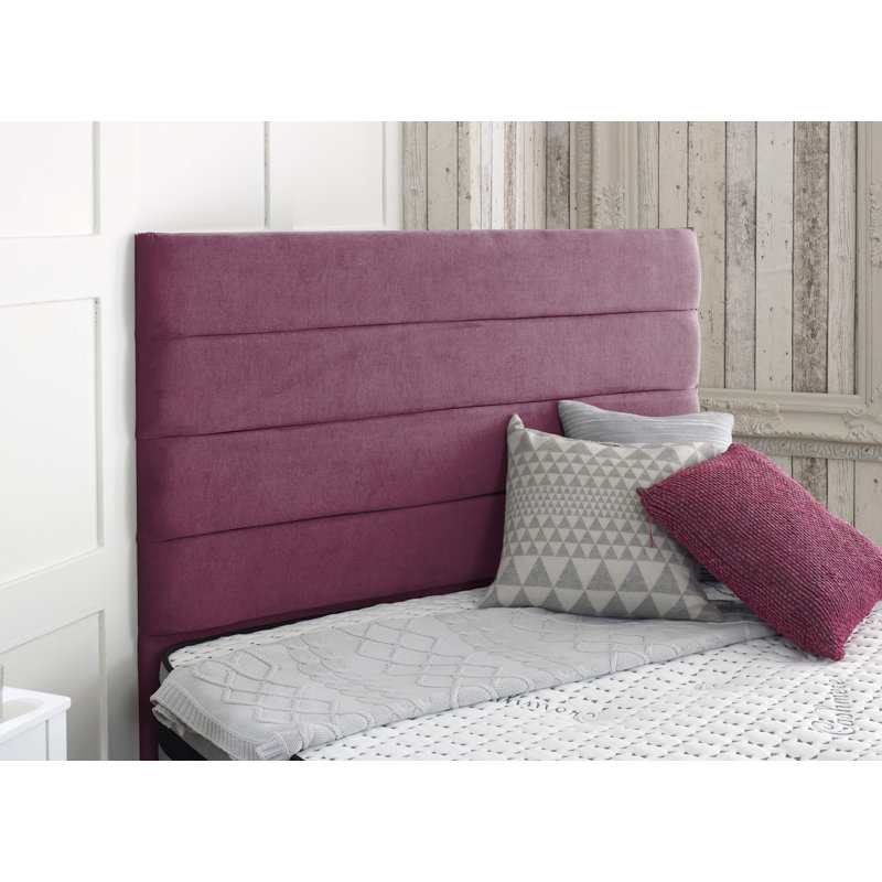 Salmon Upholstered Headboard, Claret, Super King (6')