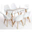4 Ayden Upholstered Dining Chair with Cushion Seat Padding-1858342012