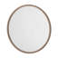 Large Solid Oak Round Wood Nashelle Wall Mirror-343436383-389092648