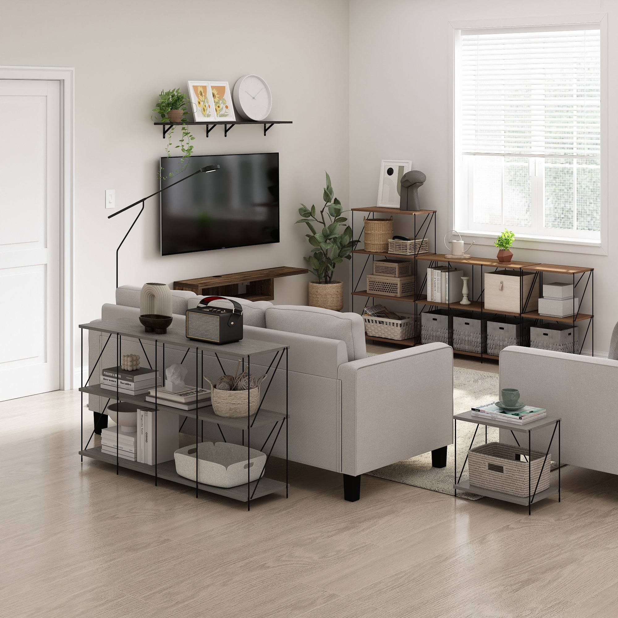 17 Stories Townville Step Bookcase Wayfair