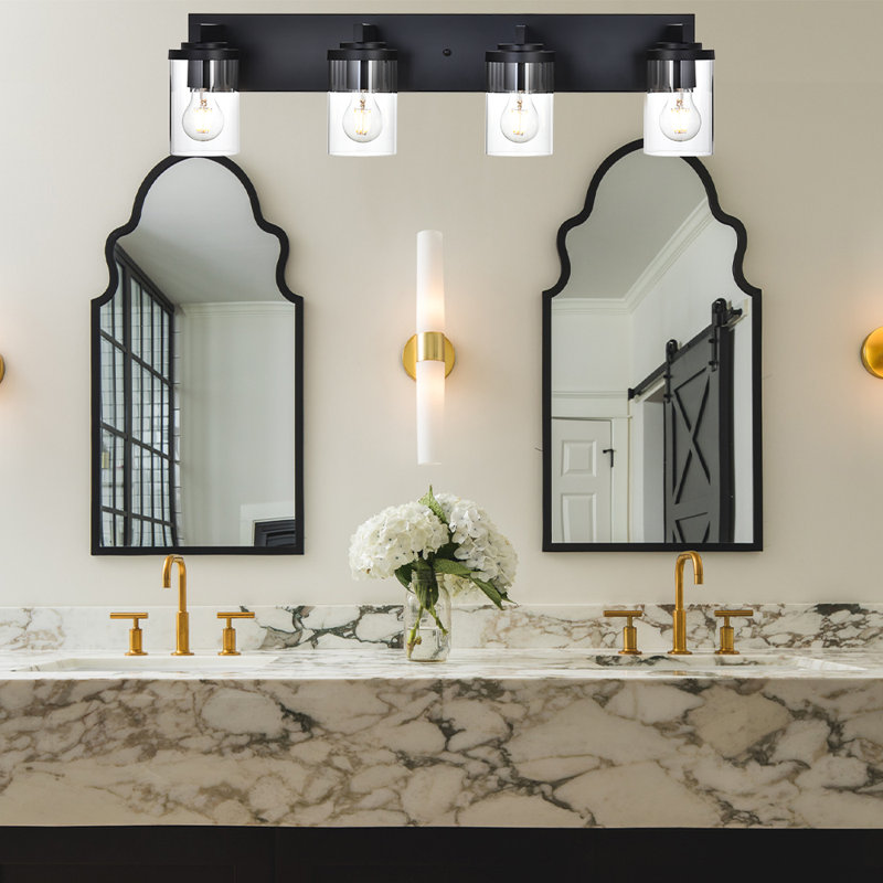 Adnopoz 4 - Light Dimmable Vanity Light, Black