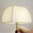 Nut-brown Solid Wood+Fabric Free form Floor Lamps