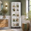 70.87'' Corner Metal Storage Cabinet with Doors and Adjustable Shelves Space Saving Organizer