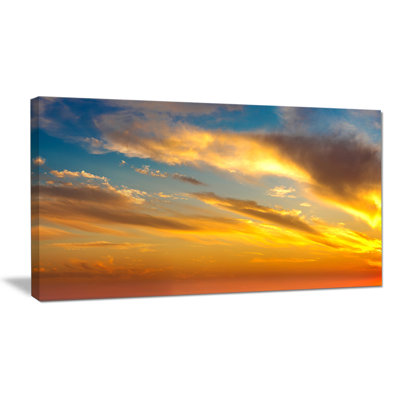 " Amazing Golden Sky At Sunset "