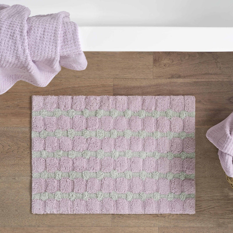 Martex Expression Sculpted Bath Rug, Lilac/Gray