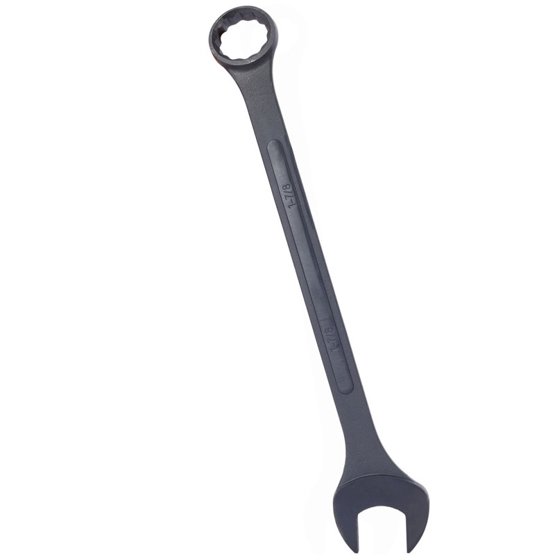 Très grand ensemble de clés Jumbo Jumbo, SAE, 6 pièces, 1-3 / 8 "à 2", oxyde noir, avec pochette