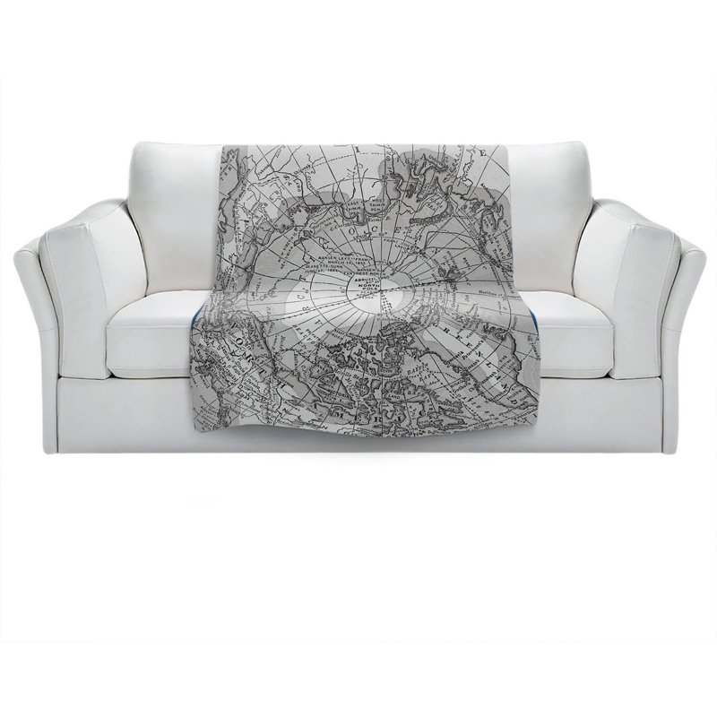  Couverture douce en sherpa, 51 po x 60 po, Gris clair
