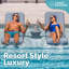  Méridienne In Pool - Méridienne imperméable et lestée - Mobilier de piscine extérieur pour patio ou tablette Baja, bleu pierre-2107173540